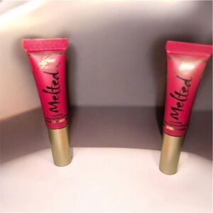 Too Faced Melted Berry Lipstick - Vibrant Pink x2